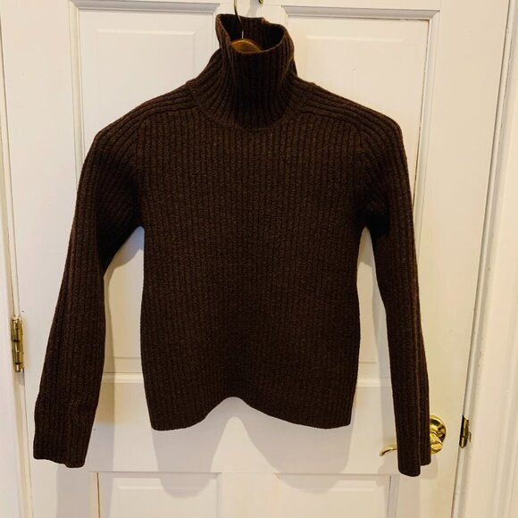 J.Crew Women's 100% Merino Wool Thick Heavyweight Turtle Neck Sweater - Picture 1 of 12